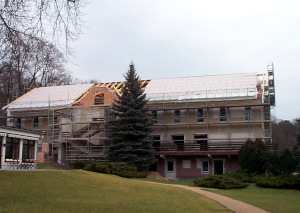 Haus „Seeblick“ während des Umbaus 2001